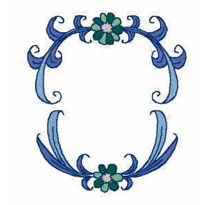 Letter Monogram Frames Machine Embroidery Designs