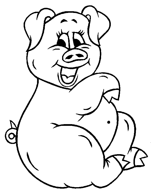 Pig Coloring Pages | Free coloring pages for kids