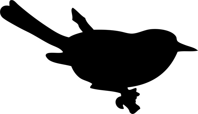 Perched Bird Stencils - stencilease.