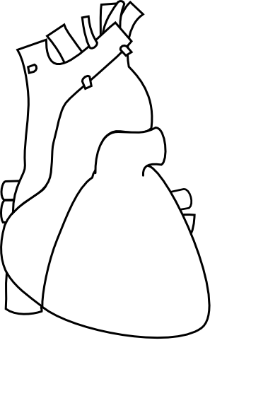 Heart Outline clip art - vector clip art online, royalty free ...