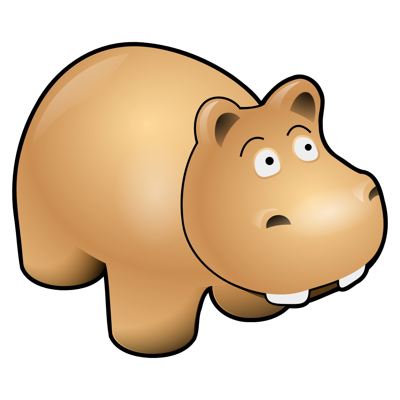 thestructorr hippo animal SVG