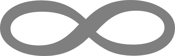 Infinity Single Dark Grey clip art - vector clip art online ...