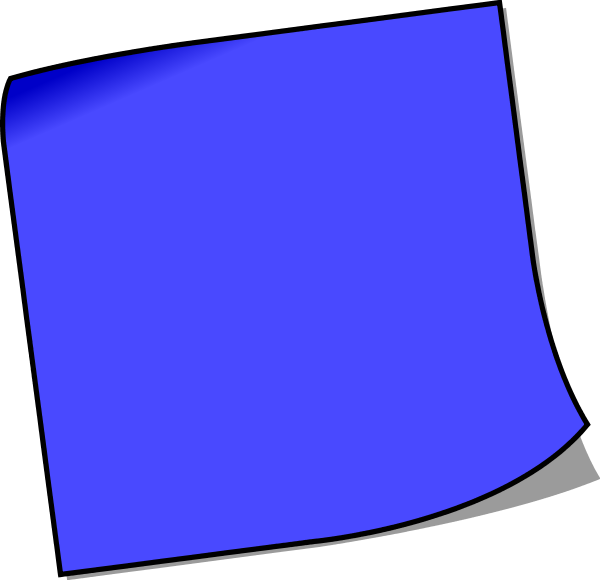 Blank sticky note - vector Clip Art
