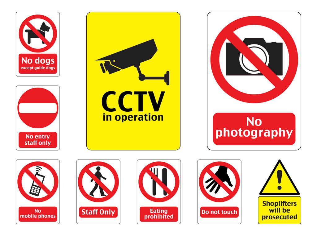 Prohibition Signs Set Clipart Best Clipart Best | Images and Photos finder