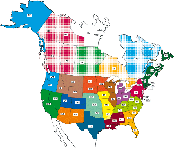 obryadii00: maps of canada and usa