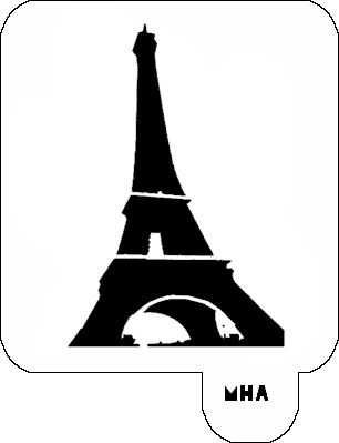 MR. HAIR ART STENCIL - EIFFEL TOWER