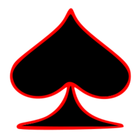 Outlined Heart Playing Card Symbol vector, free vector images ...