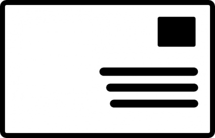 Download Envelope Addressed Stamp Symbol clip art Vector Free