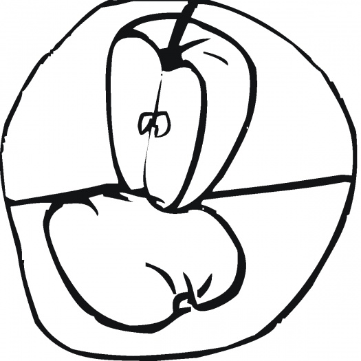 Apple 14 coloring page | Super Coloring