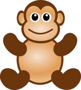 Monkey Toy clip art - vector clip art online, royalty free ...