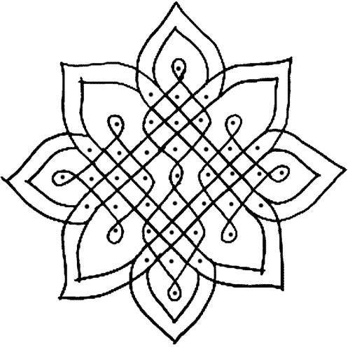 25 Rangoli Designs With Dots To Try In 2014 | StyleCraze