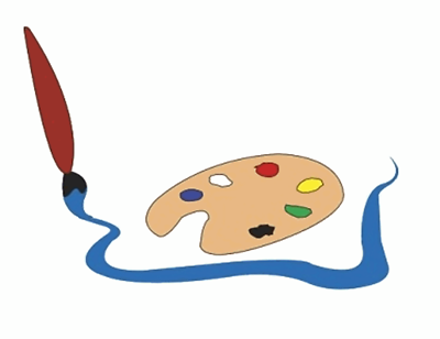 Paint Brush And Pallet - ClipArt Best