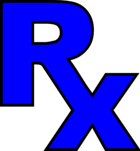 Rx Blue clip art - vector clip art online, royalty free & public ...