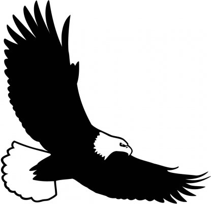 Eagle silhouette clipart