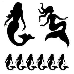 1000+ images about stencils | Mermaids, Animal ...