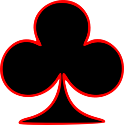 Outlined Club Playing Card Symbol Clipart | i2Clipart - Royalty ...