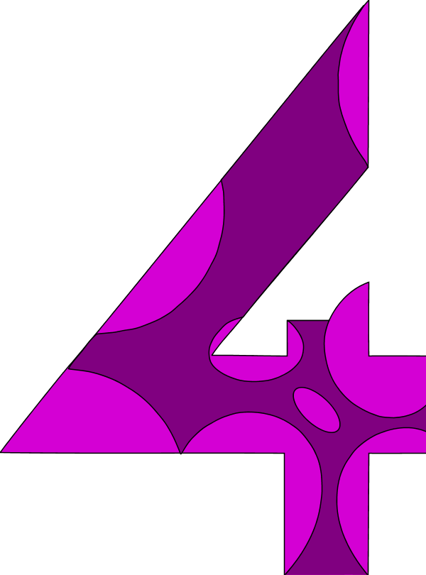 four clipart number