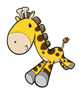 cute baby cartoon giraffe