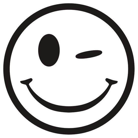 Clipart smiley face wink