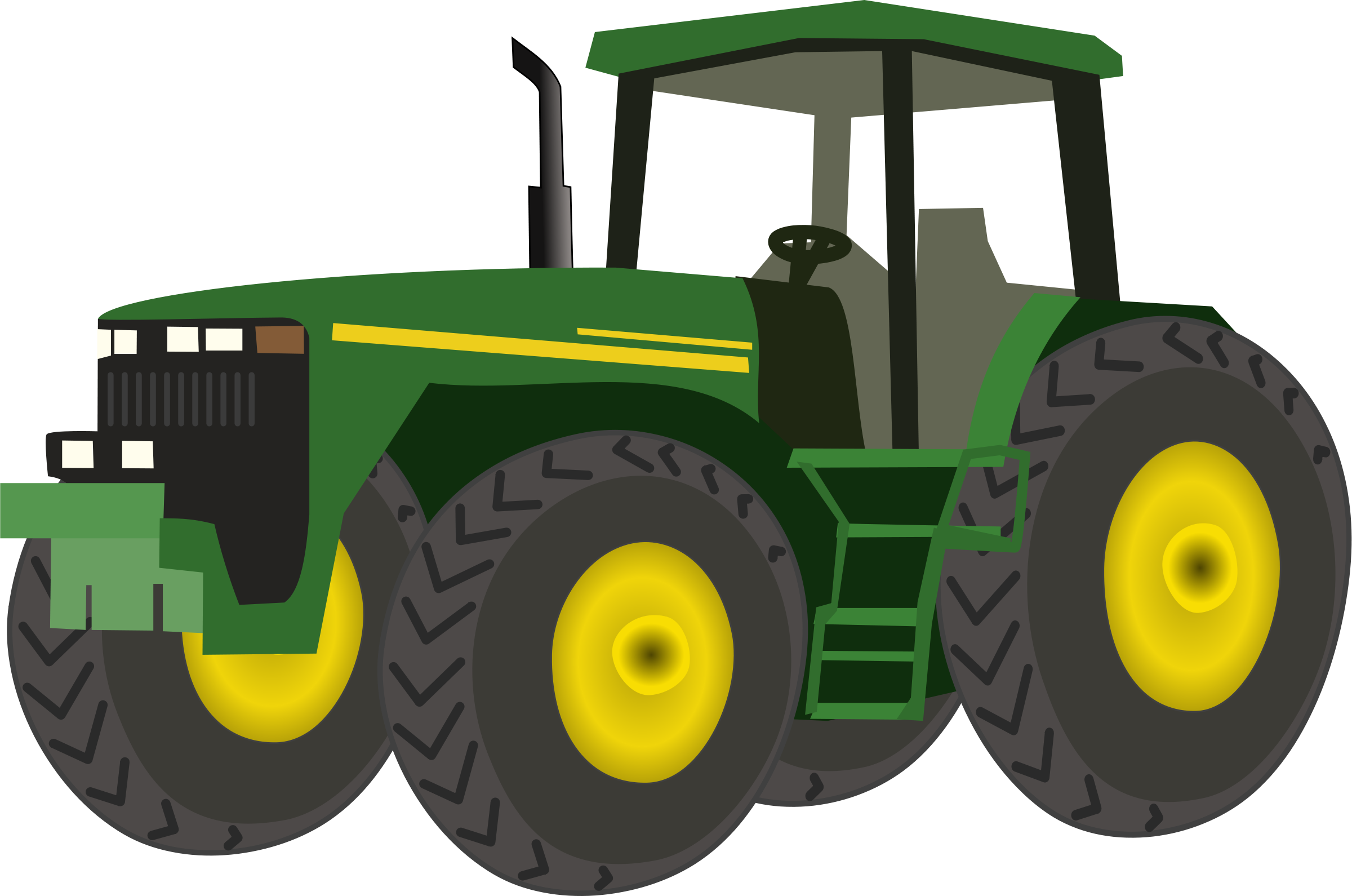Green Tractor Clipart - Free Clipart Images