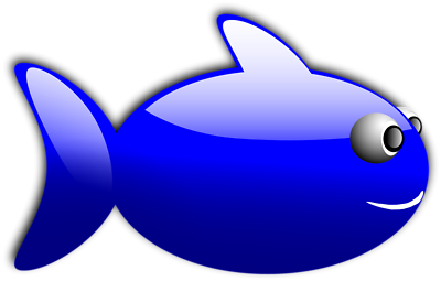 Free Stock Photos | Illustration Of A Cartoon Blue Fish | # 16806 ...