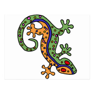 Cartoon Gecko Postcards | Zazzle