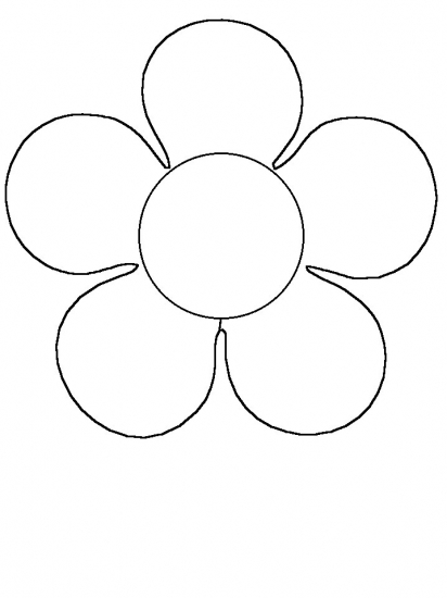Simple Flower Coloring Pages ClipArt Best within Coloring Pages ...