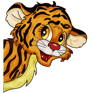 Tiger cubs clipart