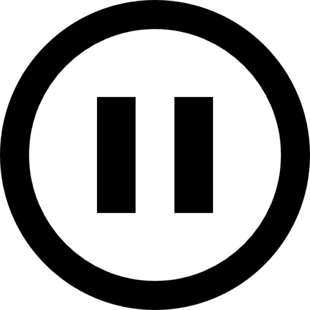 Pause outlined big symbol Icons | Free Download
