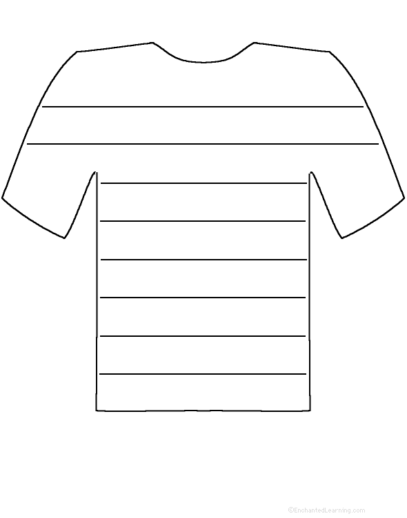 Printable T Shirt Template