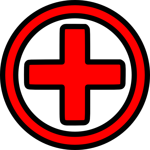 First Aid Icon clip art Free Vector