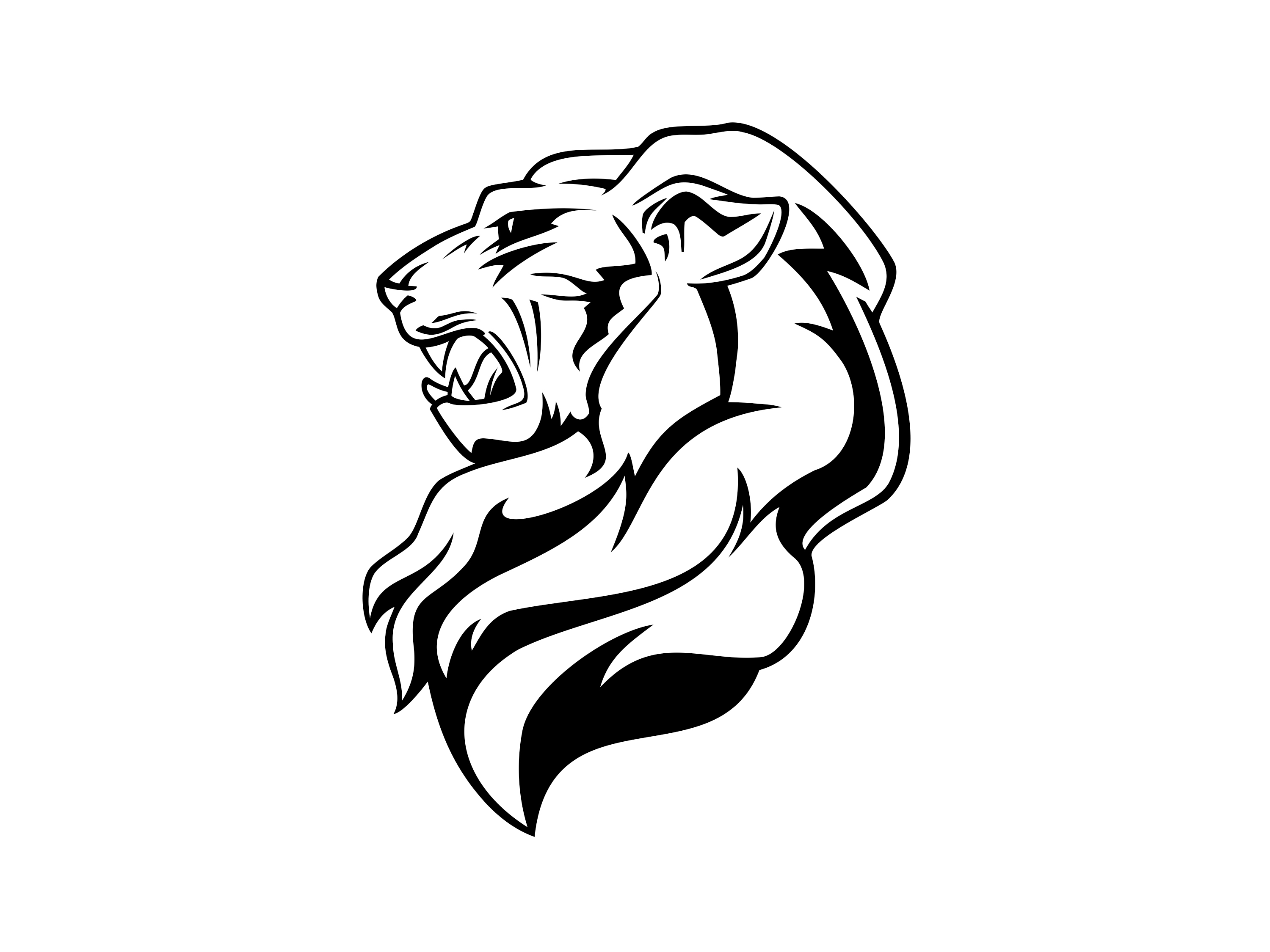 Lion Head Vector
