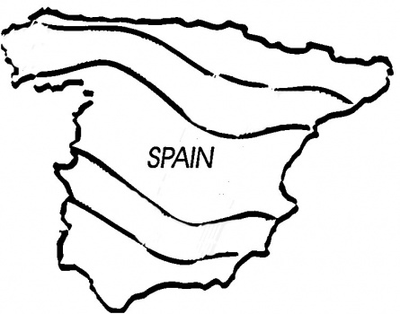 Map Of Spain coloring page | Super Coloring