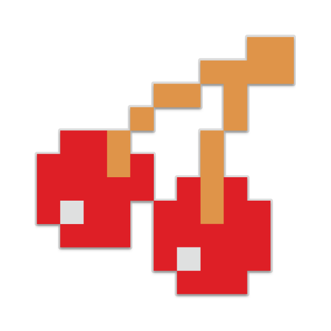 Pac-Man ghost red shaped sticker | Unixstickers