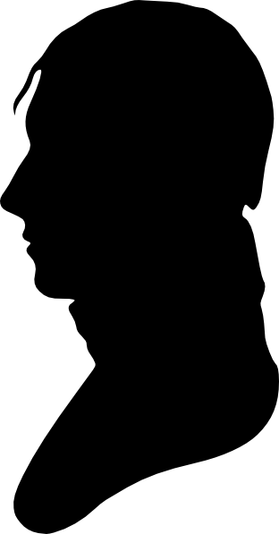 Side Face Silhouettes Clipart