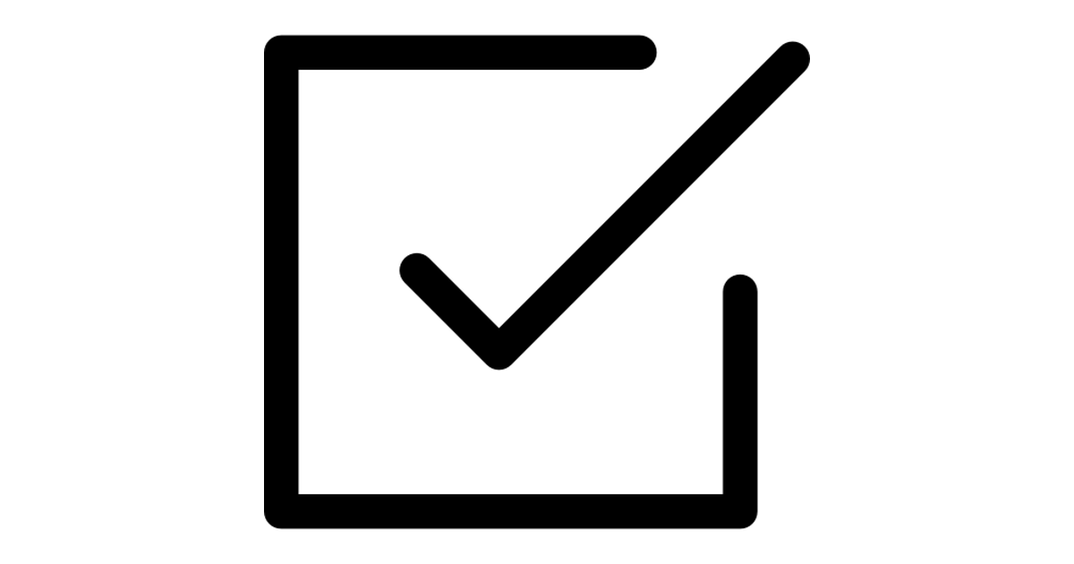 Check box - Free interface icons