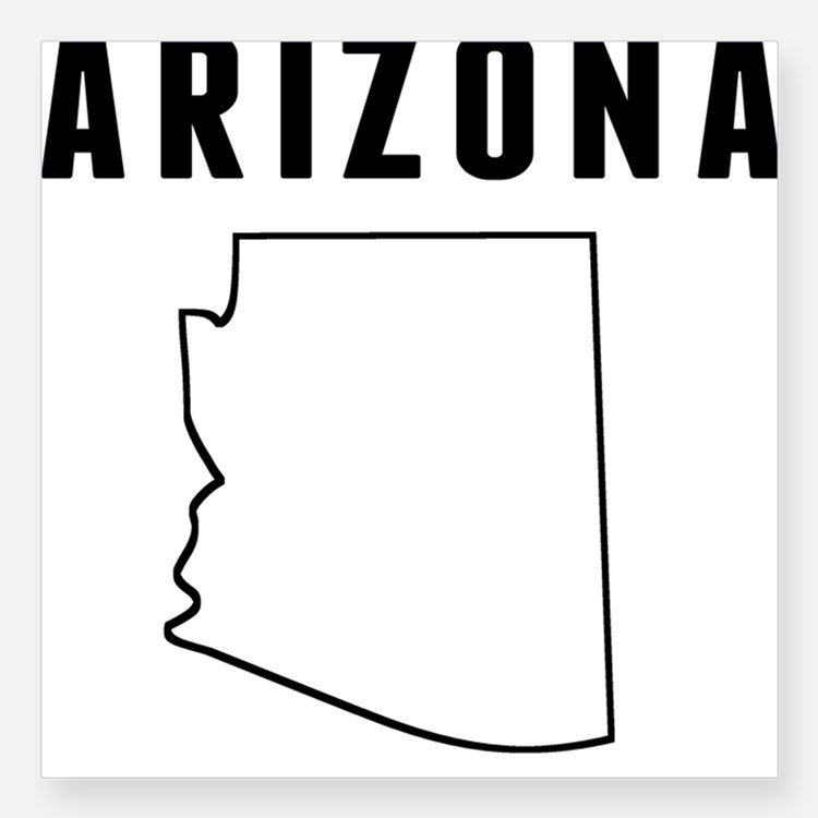 Arizona State Outline Gifts & Merchandise | Arizona State Outline ...