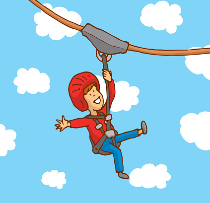 Zip Line Clip Art, Vector Images & Illustrations