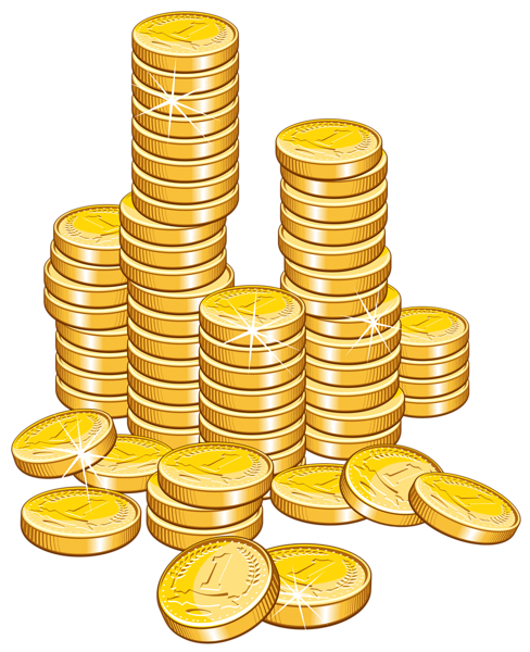 Money coins clipart
