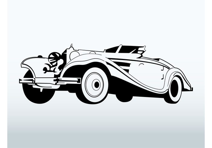 Classic Car Vector - Download Free Vector Art, Stock Graphics & Images