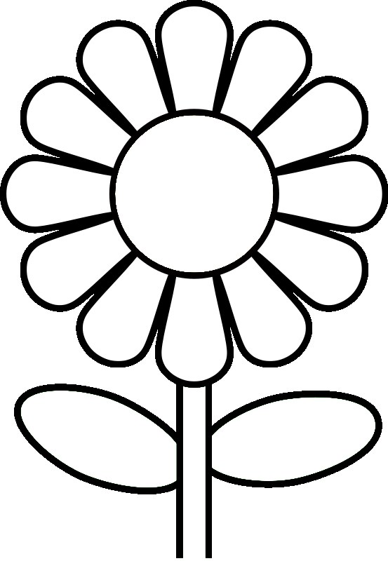 Best Photos of Flower Outlines For Coloring - Flower Coloring ...