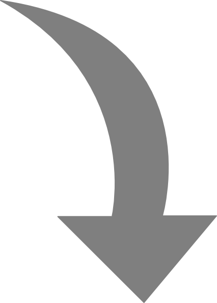 Curved-arrow-right-gray Clip Art - vector clip art ...