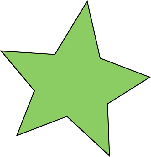 Green star clip art
