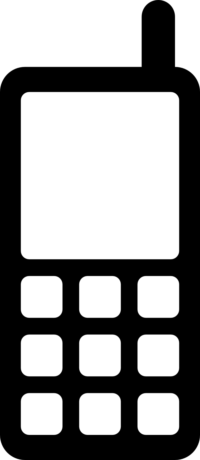 Mobile cell phone icon clipart