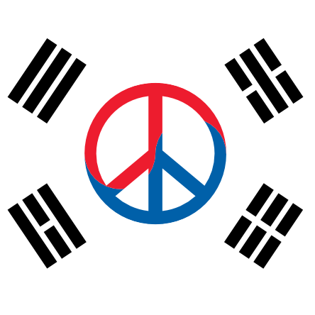 South Korea Peace Symbol Flag 2 Cnd Logo clipartsy.com Poster Art ...