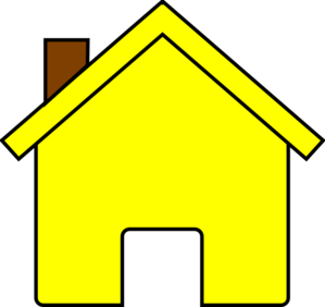 Yellow House clip art - vector clip art online, royalty free ...