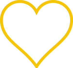 Bright Gold Heart clip art - vector clip art online, royalty free ...