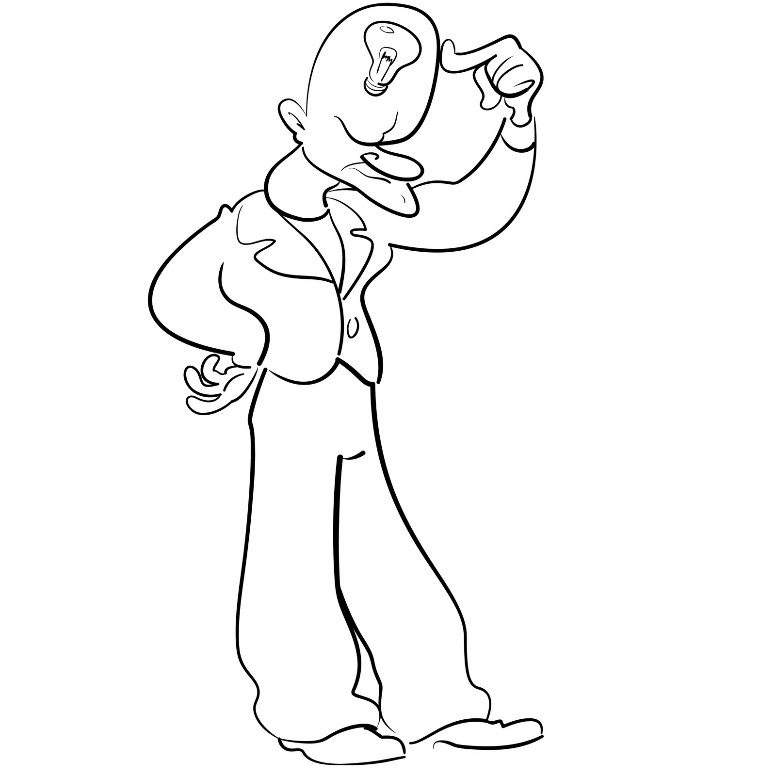 The Thinker Drawing