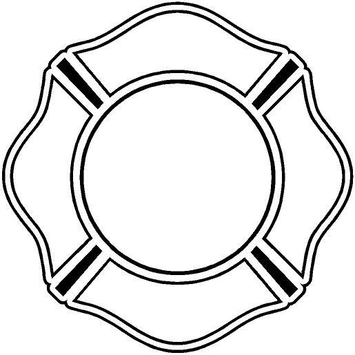 Maltese Cross Fire Vinyl Decal Car Truck Window Sticker Free ...