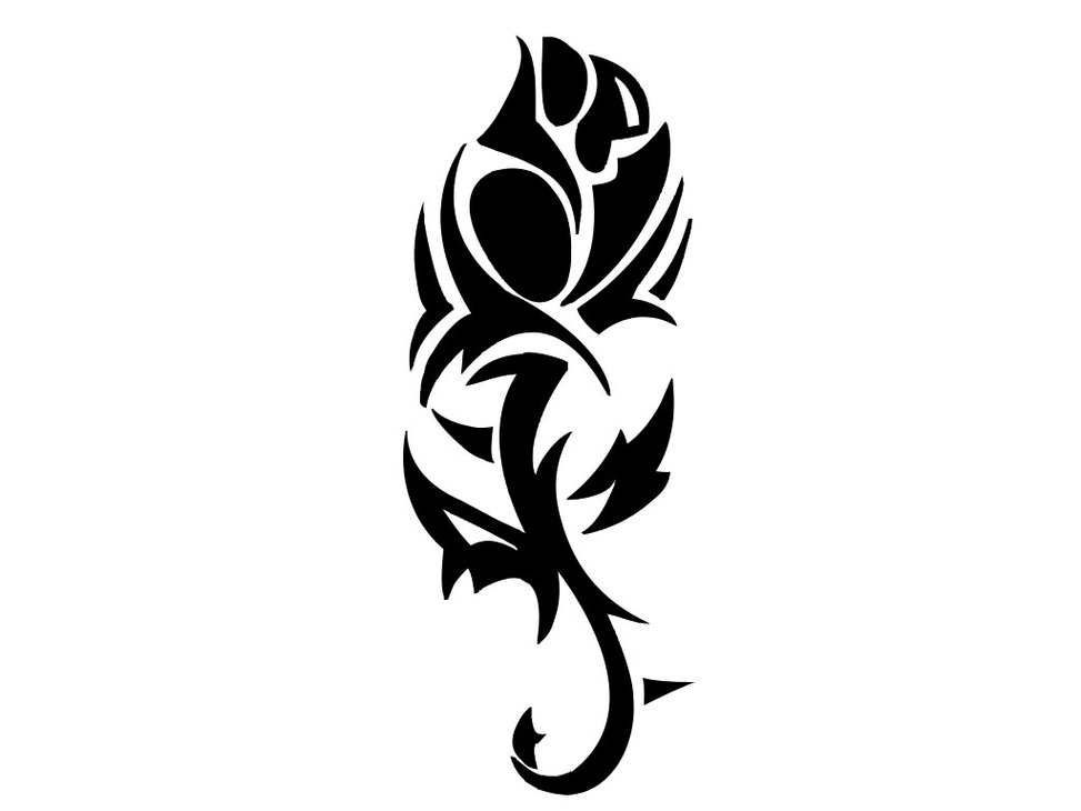 Tribal Rose Clipart - Free to use Clip Art Resource